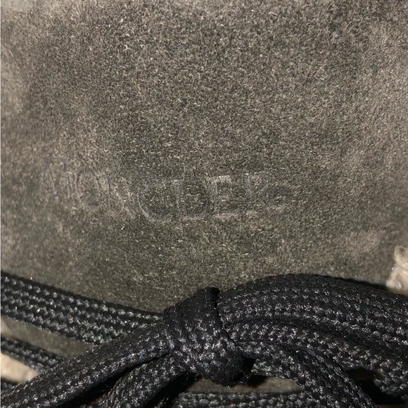 Moncler Authentic Gray Suede Patty Military Ankle Boots,Size-38 - Picture 12 of 16